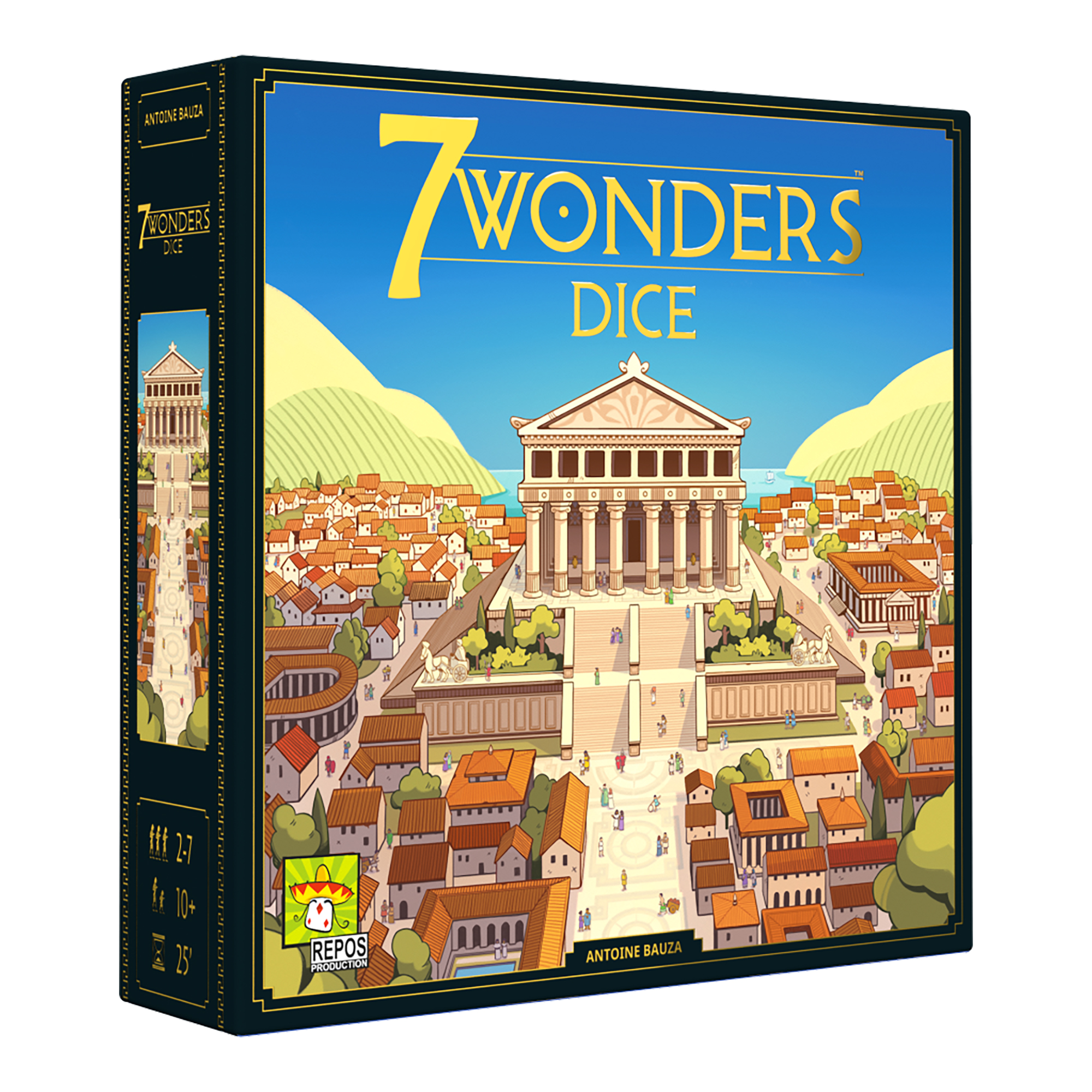 Juego De Mesa Repos Production 7 Wonders Dice +10