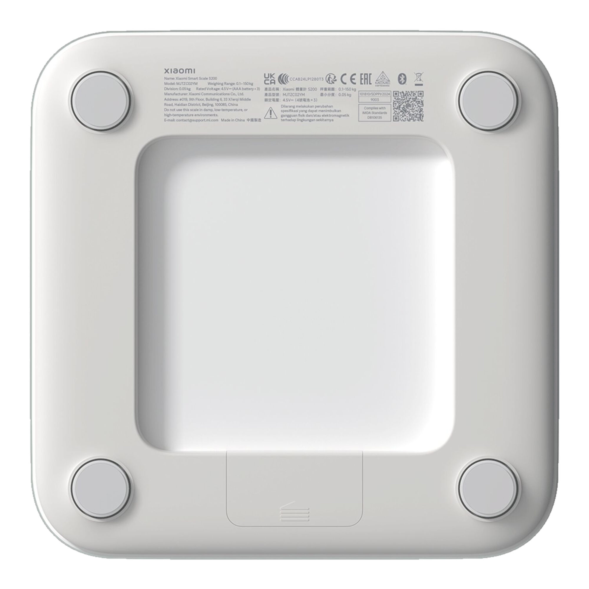 Balanza Inteligente Xiaomi Smart Scale S200 150kg Bt