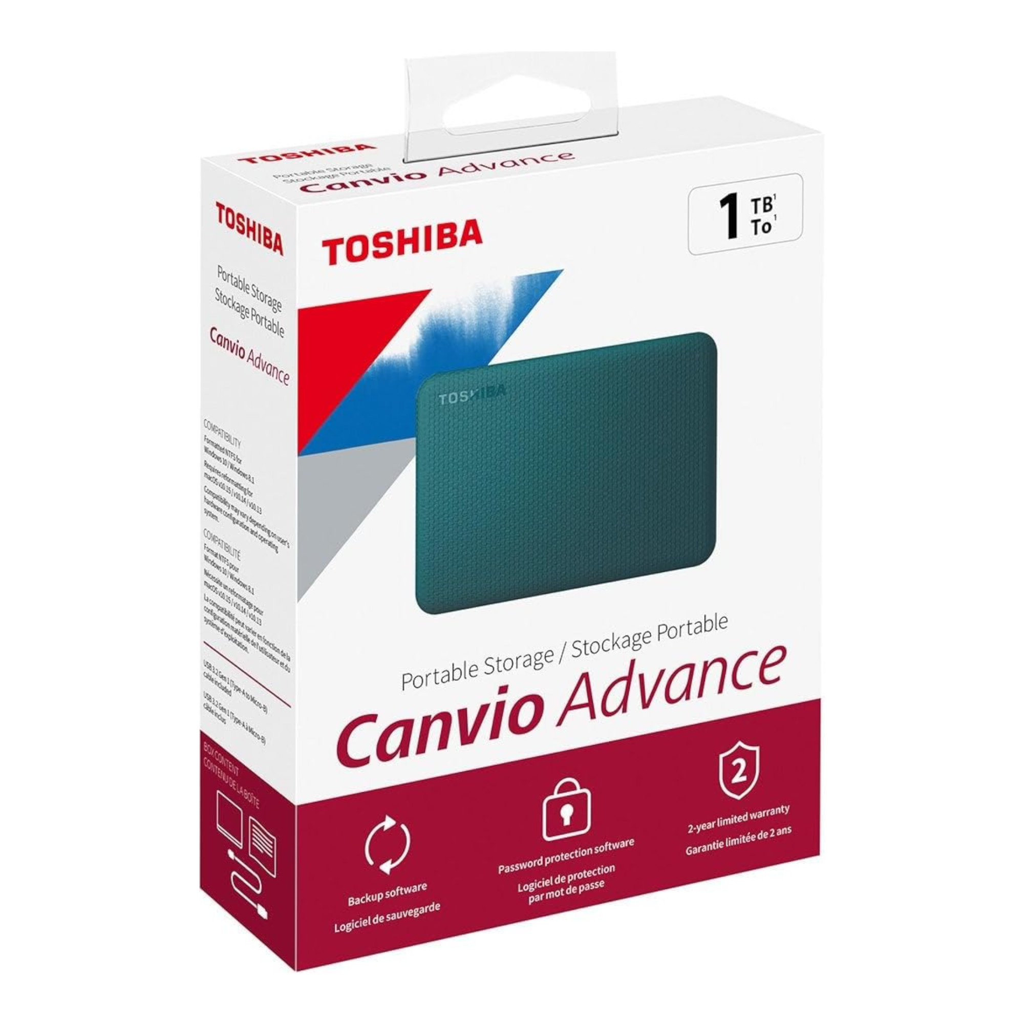 Disco Duro Externo Toshiba Canvio Advance 1tb 2,5'' Usb3.2