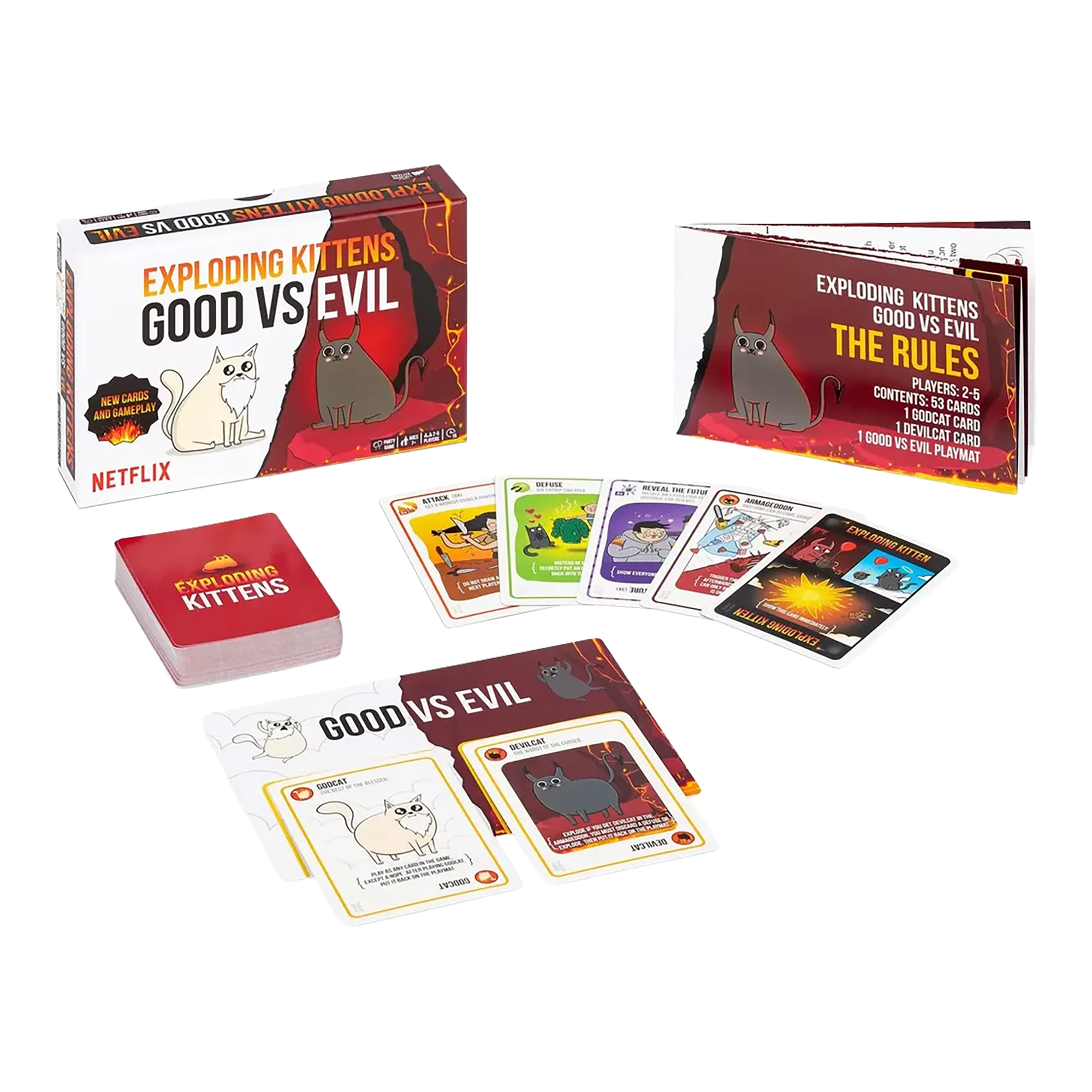 Juego De Mesa Exploding Kittens El Bien Contra El Mal +7