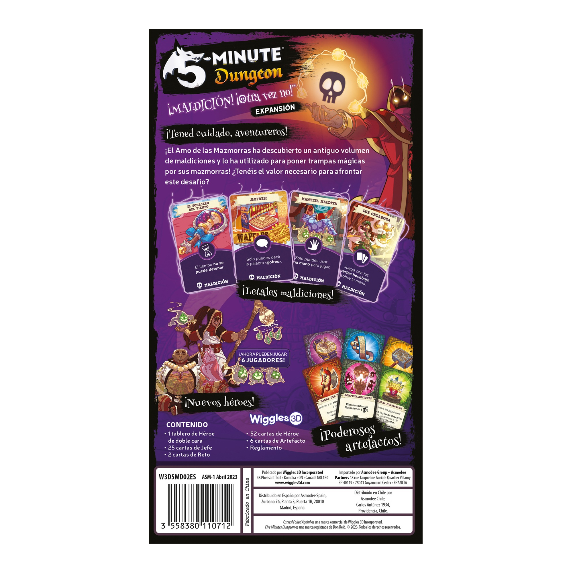 Juego De Mesa Asmodee 5 Minute Dungeon: ¡Maldición! ¡Otra vez no! +8