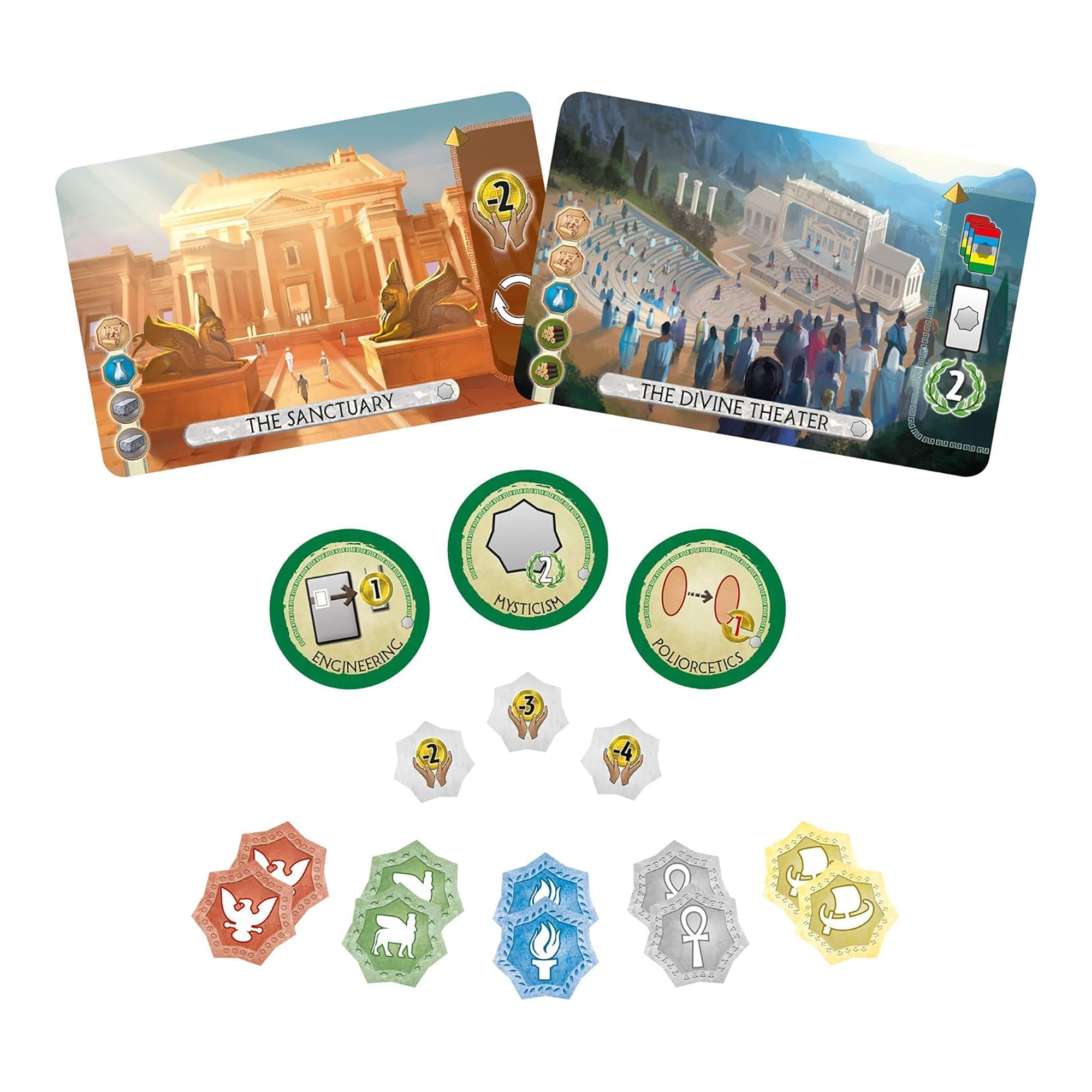 Juego De Mesa Asmodee 7 Wonders: Duel Pantheon +10