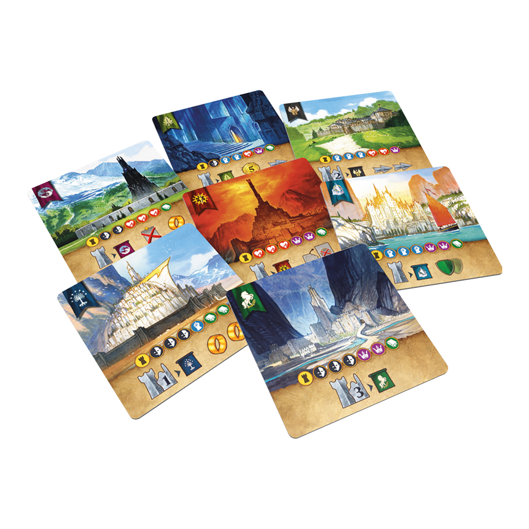 Juego De Mesa Asmodee El Señor De Los Anillos: Duelo Por La Tierra Media +10
