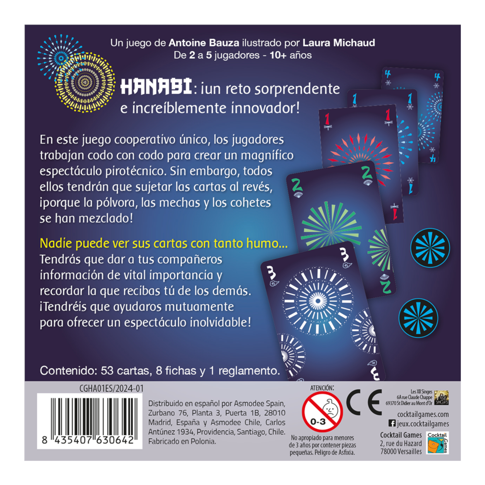 Juego De Mesa Asmodee Hanabi +8
