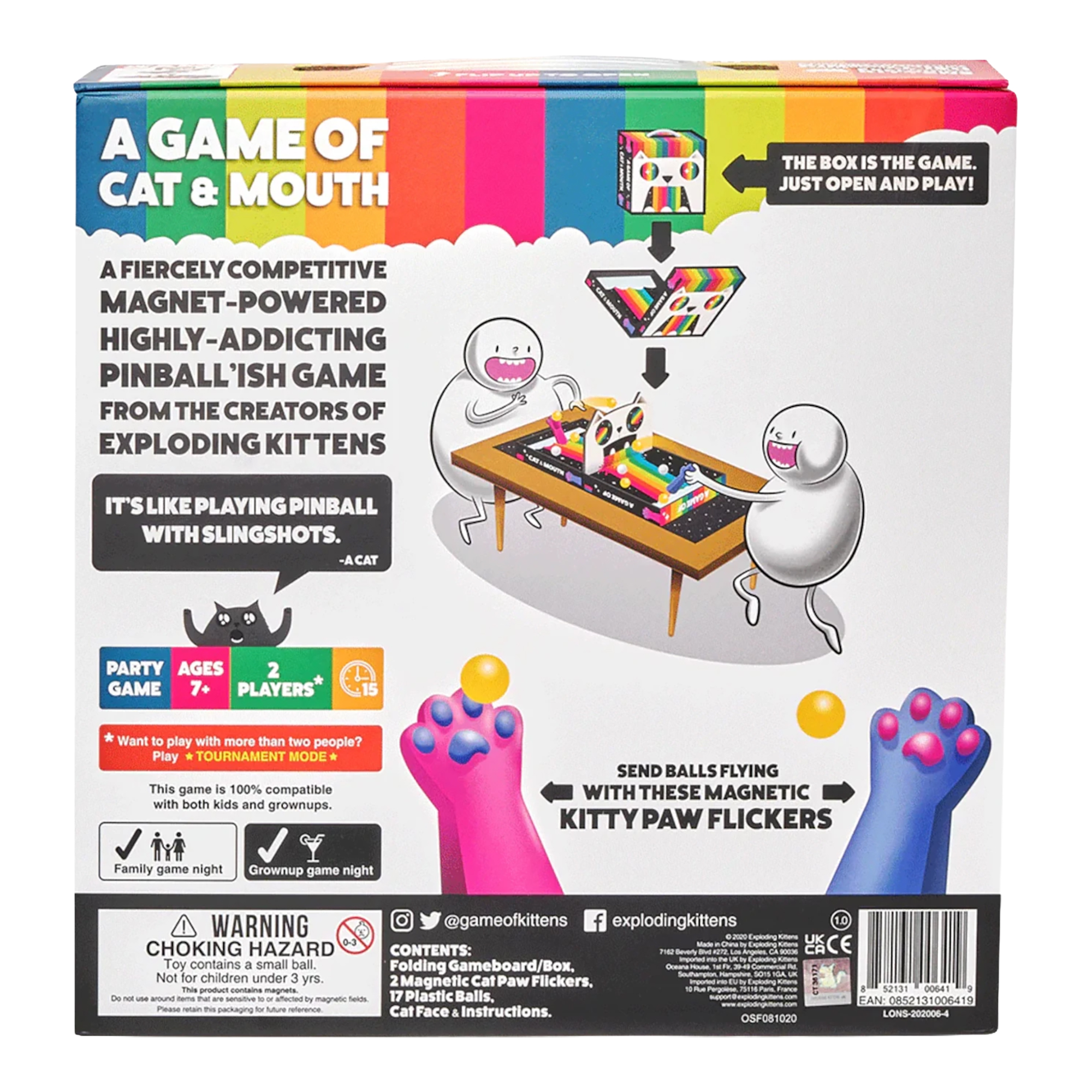 Juego De Mesa Exploding Kittens A Game Of Cat & Mouth +7