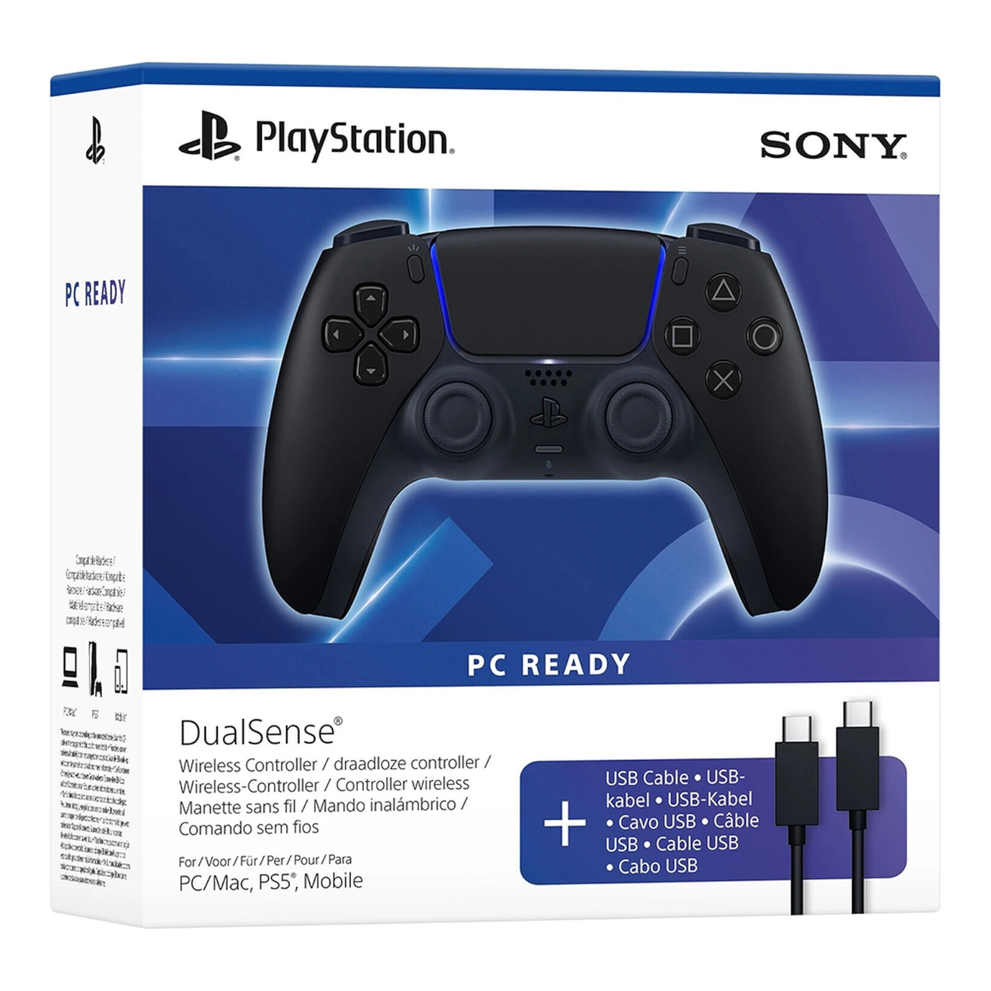 Gamepad Inalámbrico Bt Sony Ps5/Pc Dualsense Respuesta Háptica