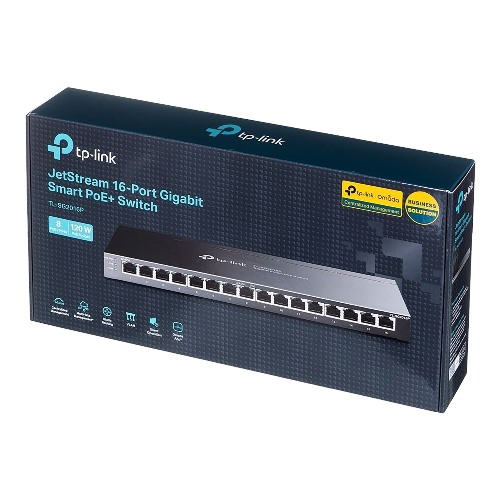Switch TP-Link TL-SG2016P Omada 16 Puertos Gigabit (8 PoE+)