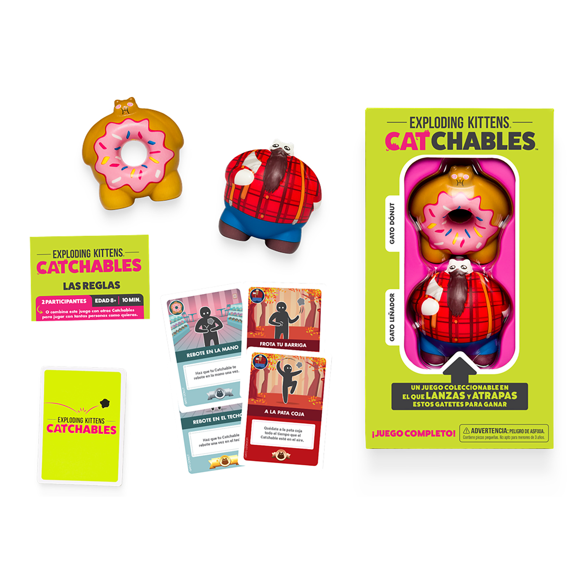 Juego De Mesa Asmodee Exploding Kittens: Catchables 2 Pack 1 +8