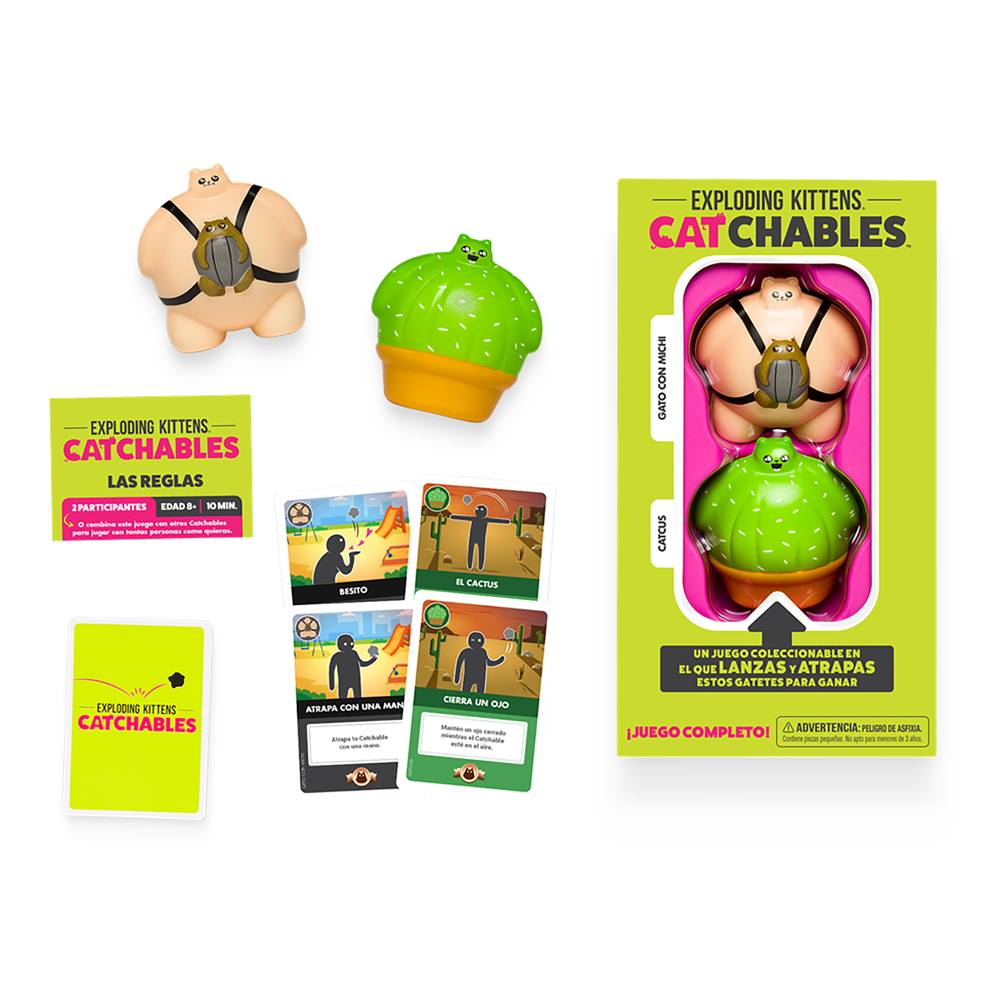 Juego De Mesa Asmodee Exploding Kittens: Catchables 2 Pack 2 +8