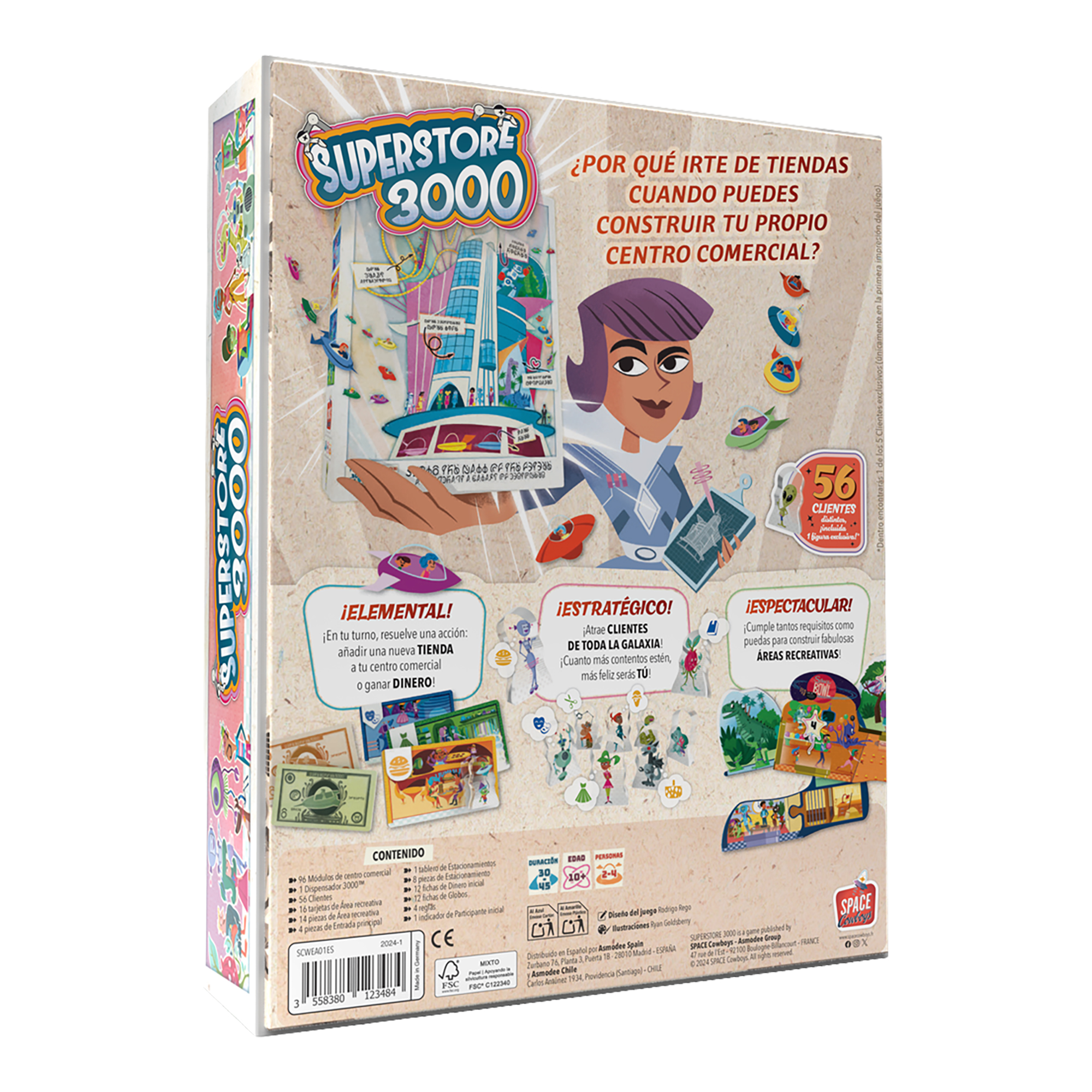 Juego De Mesa Asmodee Superstore 3000 +10