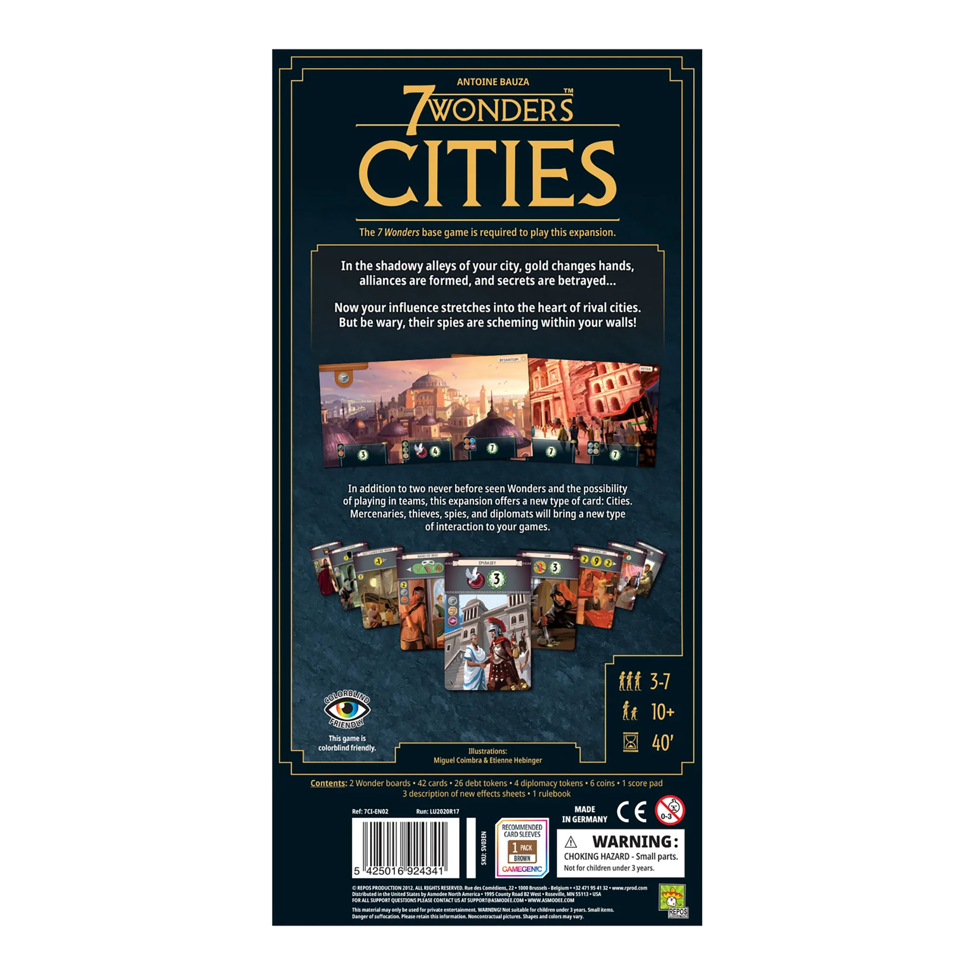 Juego De Mesa Asmodee 7 Wonders: Cities +10