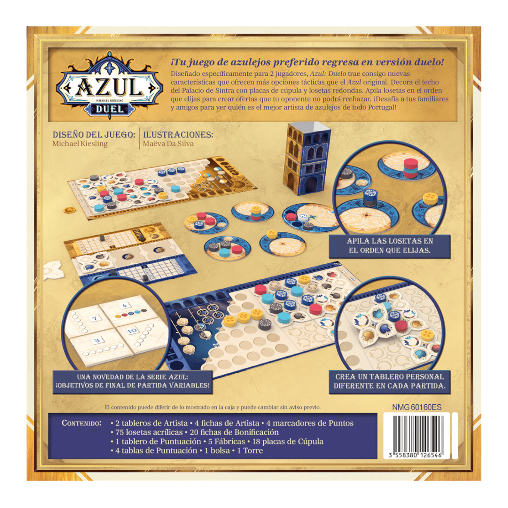 Juego De Mesa Asmodee Azul Duel +10