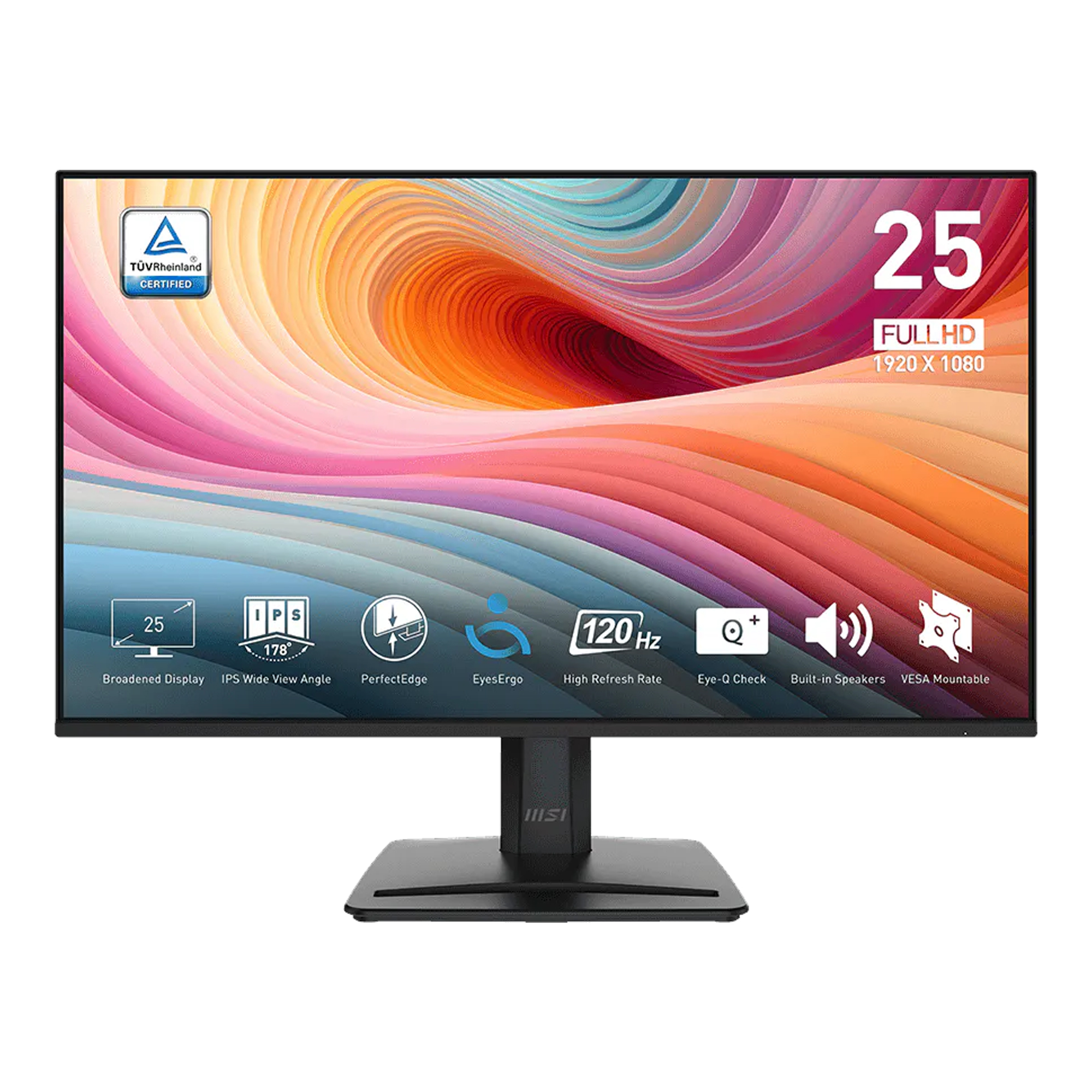 Monitor Plano Msi PRO Mp251 E2 24,5'' FHD 120hz 1ms-4ms