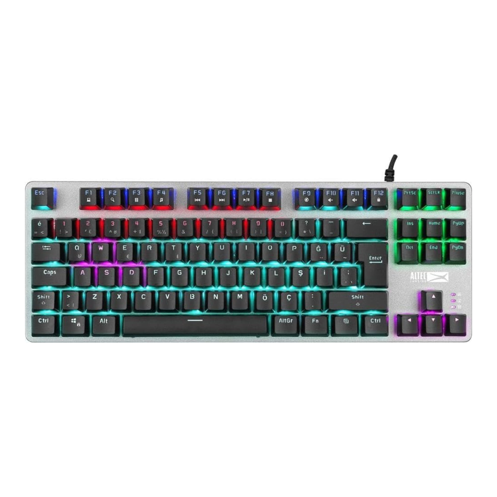 Teclado Gaming Espa�ol Usb Altec Algk8404 Mec�nico Retroiluminado