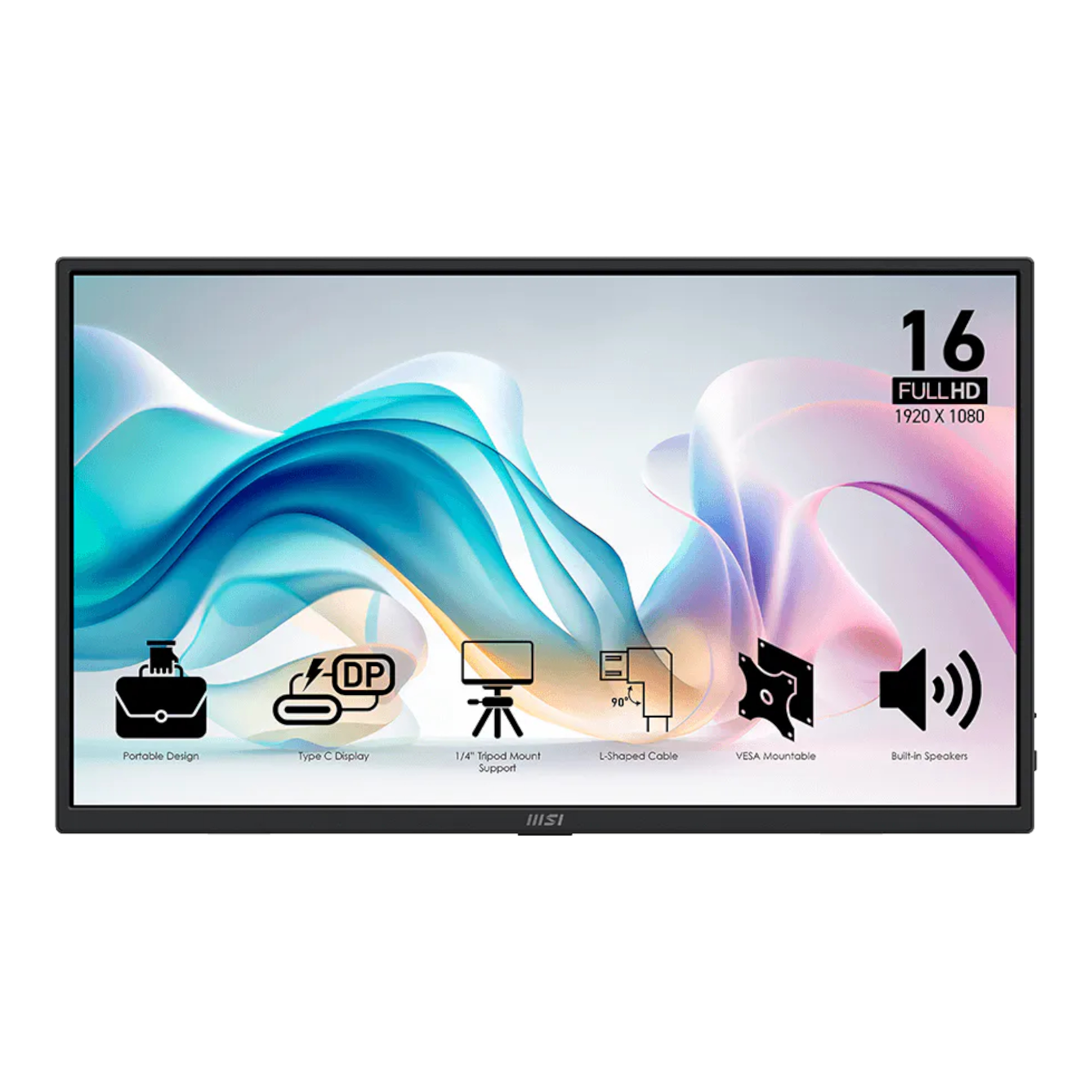 Monitor Portable Msi Pro Mp165 E6 15,6'' 1080p Soporte Integrado 60Hz