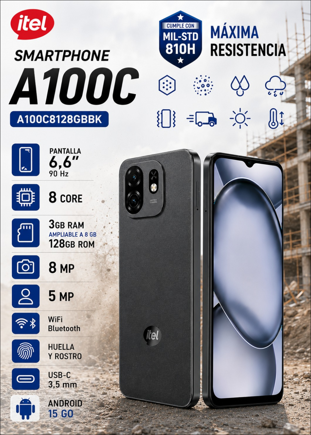 SMARTPHONE_ITEL_A100C_A100C8128GBBK