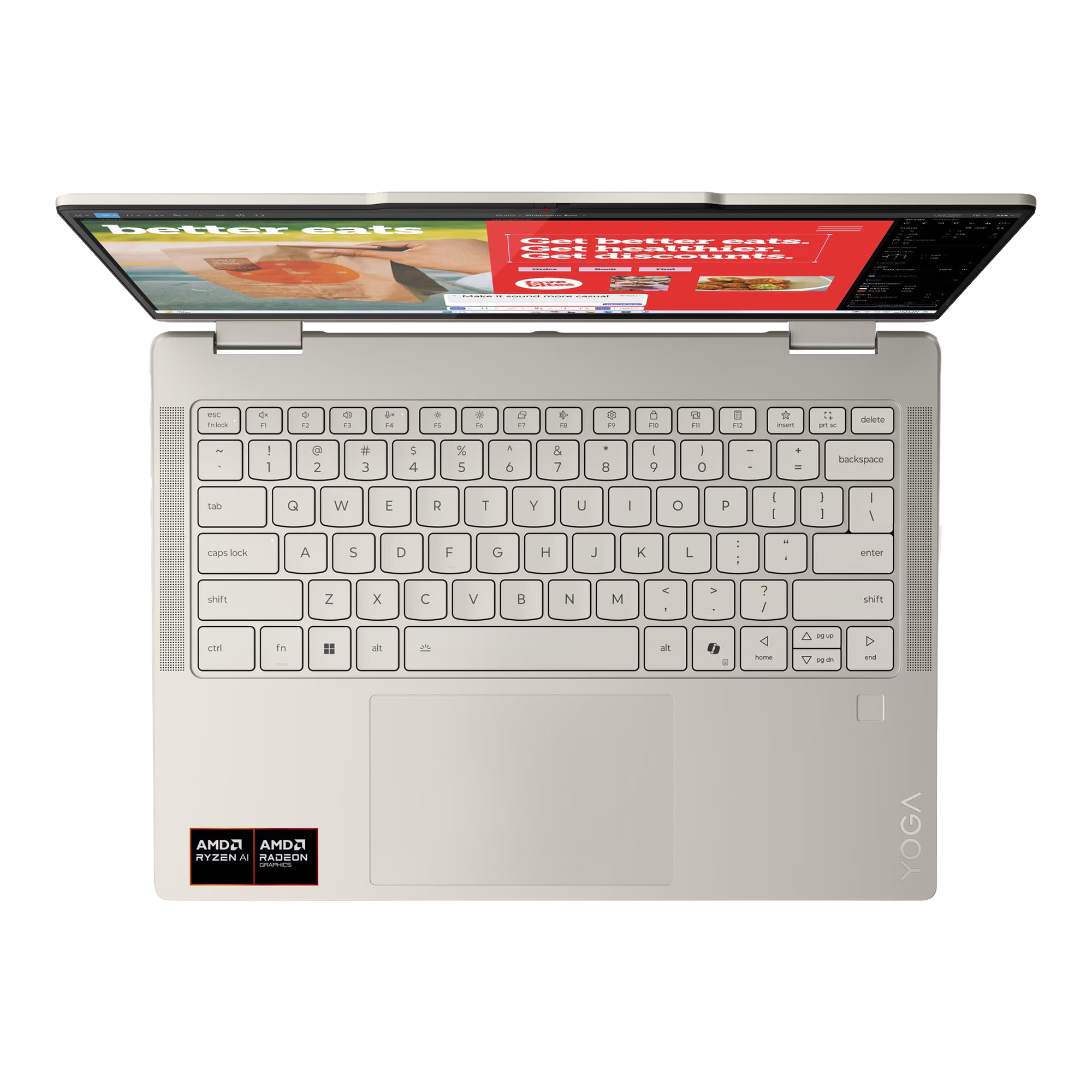 Notebook 2en1 Lenovo 14'' Ryzen AI 5 16gb 1tb Win11 Copilot+ Pc