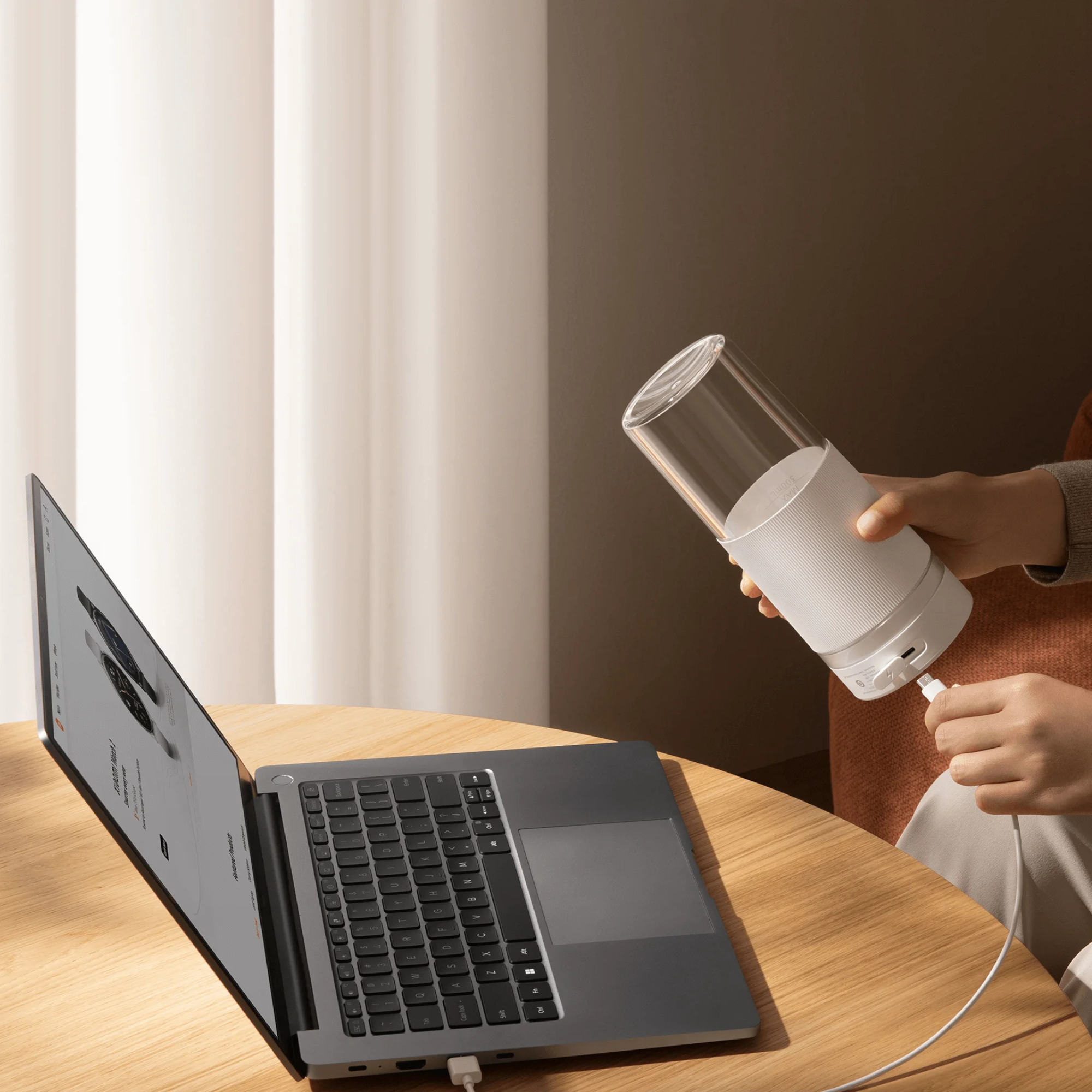 Licuadora Portátil Inalámbrica Xiaomi Bhr9223gl 300ml 45W