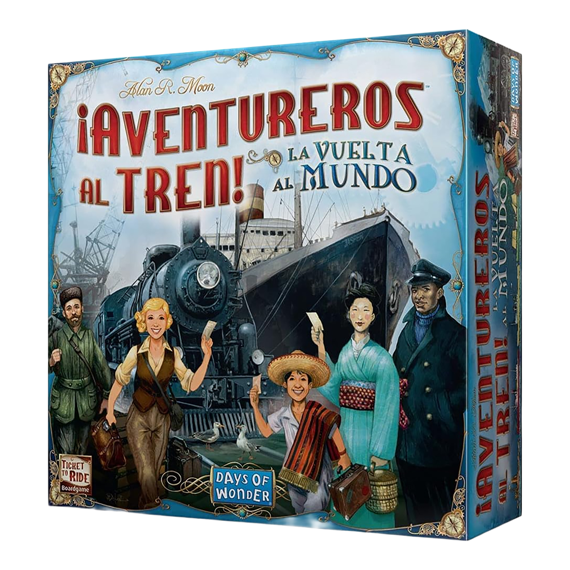 Juego de Mesa Asmodee �Aventureros Al Tren! La Vuelta Al Mundo +10