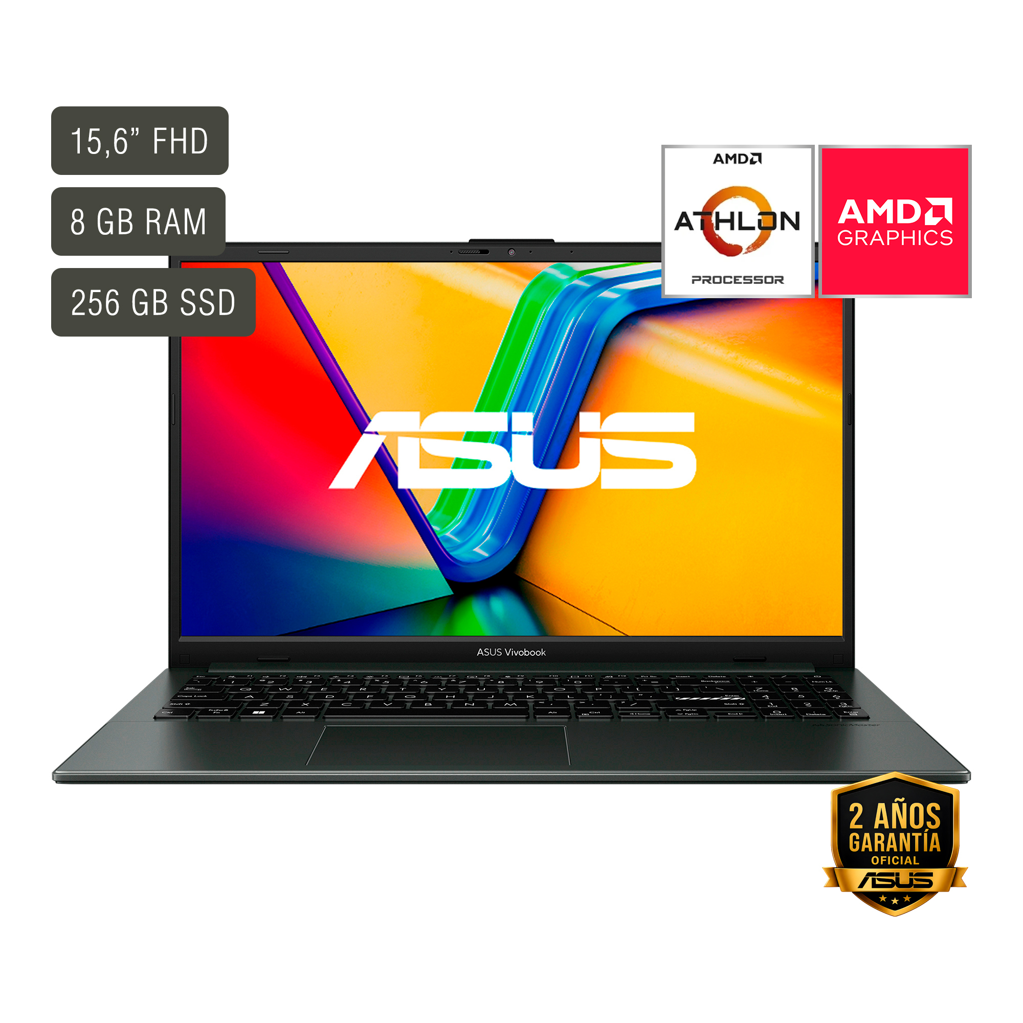 Notebook Asus Vivobook 15,6'' Athlon Silver 10 8gb 256gb WIN11