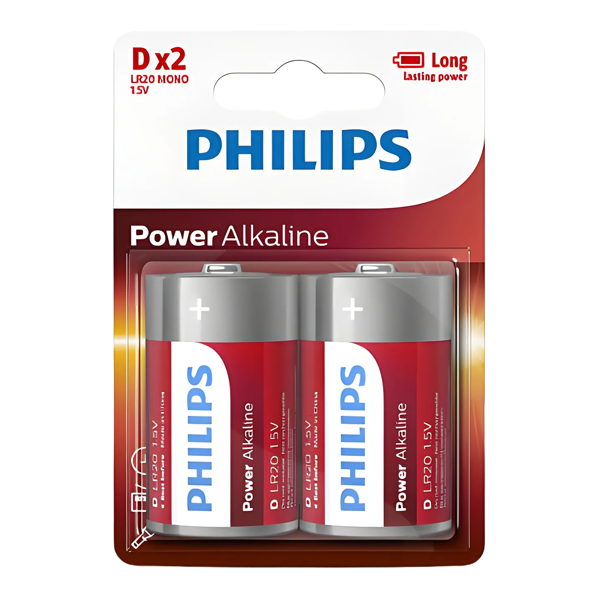 Pila D Alcalina Philips Lr20p2b/97 Pack x2 1,5V