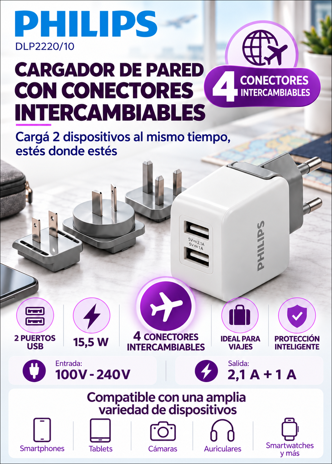 CARGADOR_PHILIPS_DLP2220